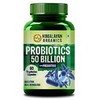 Himalayan Organics Probiotics Supplement 50 billion CFU with Prebiotics 150mg for Digestion, Gut Health & Immunity - 60 Veg Caps