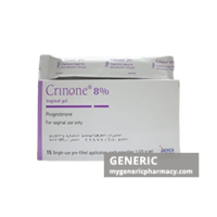 Generic Crinone (tm) Vaginal Gel 8% 1 gm, Progesterone (3 Tubes)