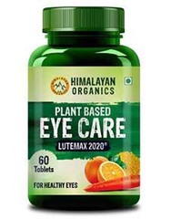 Himalayan Organics Plant Based Eye Care Supplement (Lutemax 2020, Orange Extract, Carrot Extract) (60 Pills)