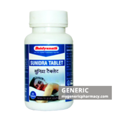 Baidyanath Sunidra Sleeping Aid Pills Natural (60 Pills)