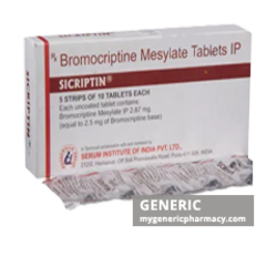 Generic Parlodel (tm) Bromocriptine 1.25, 2.5, 5mg