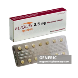 Generic Eliquis (tm) Apixaban 2.5, 5mg