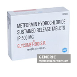 Generic Glucophage SR (tm) Metformin 500, 1000mg