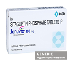 Generic Januvia (tm) Sitagliptin 25, 50, 100mg