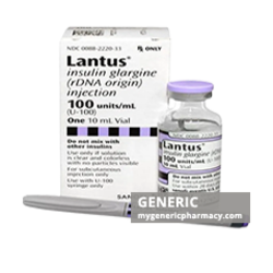 Generic Insulin Lantus Solostar (tm) 100 IU 3 ml (5 Cartridge)