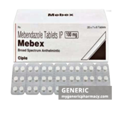 Generic Vermox (tm) Mebendazole 100mg