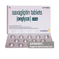 Generic Onglyza (tm) Saxagliptin 2.5, 5mg