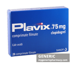 Generic Plavix (tm) Clopidogrel 75mg