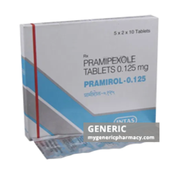 Generic Mirapex (tm) Pramipexole 0.125, 0.25, 0.5, 0.75, 1, 1.5mg