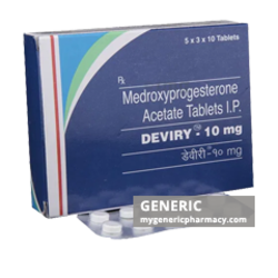 Generic Provera (tm) Medroxy Progesterone Acetate 10 mg