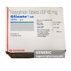 Generic Starlix (tm) Nateglinide 60 mg