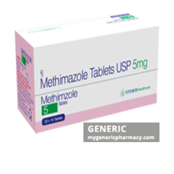 Generic Tapazole (tm) Methimazole 5, 10mg
