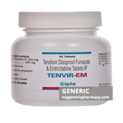 Generic Truvada (tm) Emtricitabine-Tenofovir 200mg + 300mg