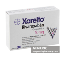 Generic Xarelto (tm) Rivaroxaban 10, 15, 20mg