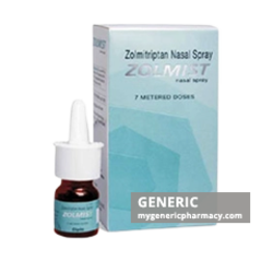 Generic Zomig (tm) Zolmitriptan 7 mdi Nasal Spray 5mg
