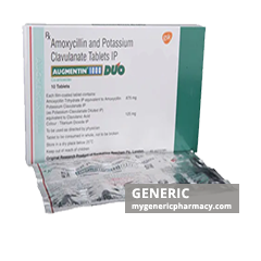 Generic Augmentin (tm) Amoxycillin + Clavulanate 875 mg-plus-125mg