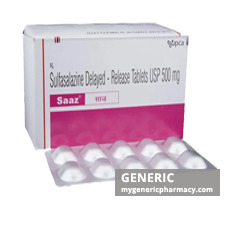 Generic Azulfidine (tm) Sulfasalazine 500, 1000mg