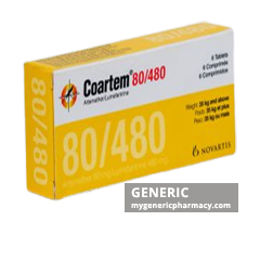 Generic Coartem (tm) Artemether + Lumefantrine 80mg + 480mg