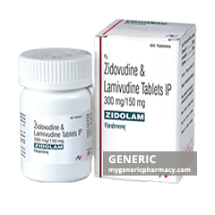 Generic Combivir (tm) Lamivudine + zidovudine 150mg + 300mg