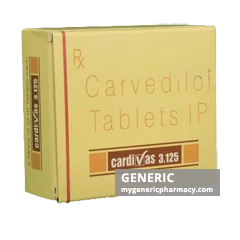 Generic Coreg (tm) Carvedilol 3.125, 6.25, 12.5mg