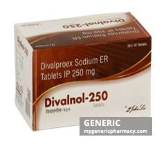 Generic Depakote ER (tm) Divalproex sodium 250, 500mg