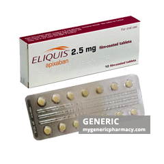 Generic Eliquis (tm) Apixaban 2.5, 5mg
