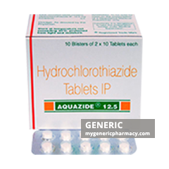 Generic Zide (tm) Hydrochlorothiazide 12.5, 25mg