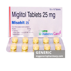 Generic Glyset (tm) Miglitol 25, 50mg