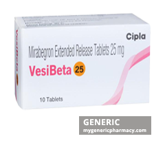 Generic Myrbetriq Er (tm) Mirabegron 25, 50mg