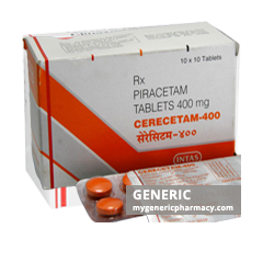 Generic Nootropil (tm) Piracetam 400, 800mg