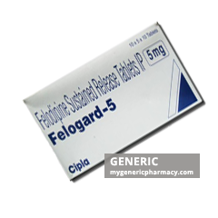 Generic Plendil (tm) Felodipine 2.5, 5, 10mg