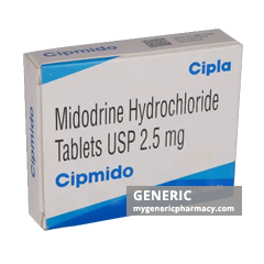 Generic Proamatine (tm) Midodrine 2.5mg