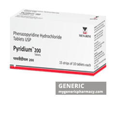 Generic Pyridium (tm) Phenazopyridine 200mg