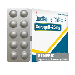 Generic Seroquel (tm) Quetiapine 25, 50mg