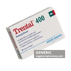 Generic Trental (tm) Pentoxifylline 400 mg