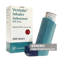 Generic Ventolin (tm) Albuterol inhaler 100 mcg 200mdi