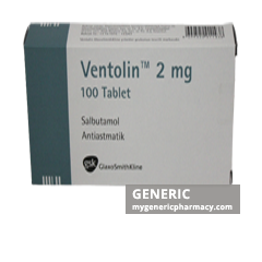 Generic Ventolin (tm) Albuterol inhaler 2, 4, 8mg