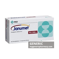 Generic Janumet (tm) Sitagliptin (50mg) + Metformin (500mg)