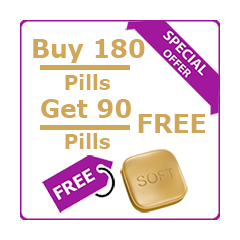 Buy 180 get 90 FREE, Generic Cialis (tm)  Softtabs 20mg (270 So