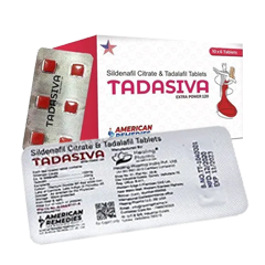 Generic TadaSiva (tm) Sildenafil 100 mg + Tadalafil 20 mg Trial Pack (10 Pills)