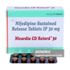Generic Adalat (tm) Nifedipine long acting 30 mg