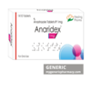 Generic Arimidex (tm) Anastrozole 1mg