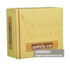 Generic Coreg (tm) Carvedilol 3.125, 6.25, 12.5mg