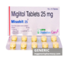 Generic Glyset (tm) Miglitol 25, 50mg