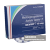 Generic Provera (tm) Medroxy Progesterone Acetate 10 mg