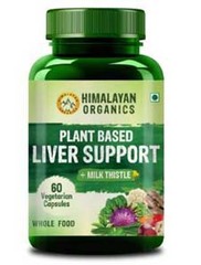 Himalayan Organics Plant Based Liver Support with Milk Thistle for Liver Support (60 Pills)