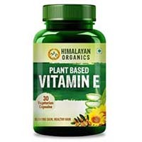 Himalayan Organics Plant Based Vitamin E Capsules (Non GMO Sunflower Oil, Aloevera Oil, Argan Oil) (30 Pills)