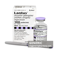 Generic Insulin Lantus Solostar (tm) 100 IU 3 ml (5 Cartridge)