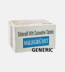 Generic Malegra DXT (Sildenafil 100mg + Duloxetine 30mg) (90 Pills)