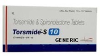 Generic Midamor Plus (tm) Spironolactone 25mg + Torasemide 10mg (60 Pills)